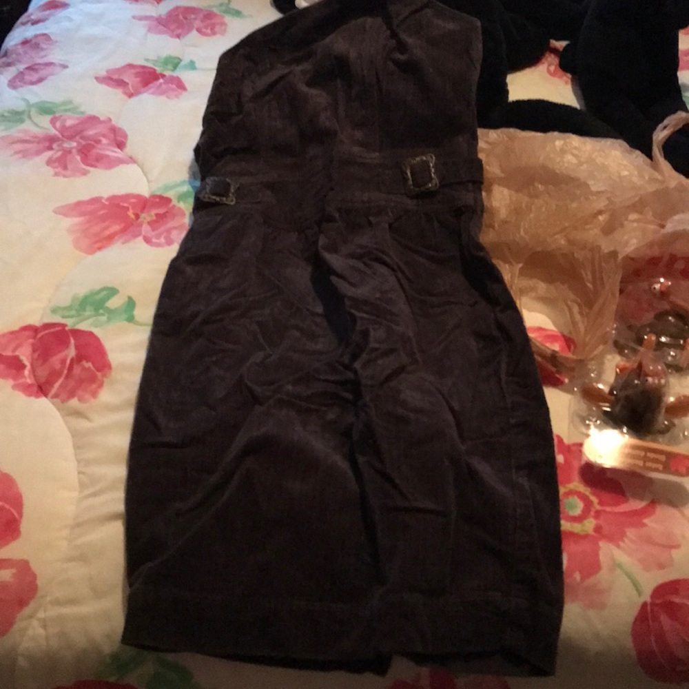 Cute dark blue denim dress